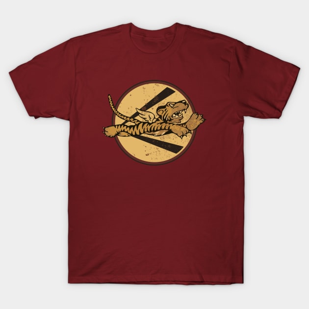 Flying Tigers Squadron (distressed) T-Shirt by TCP